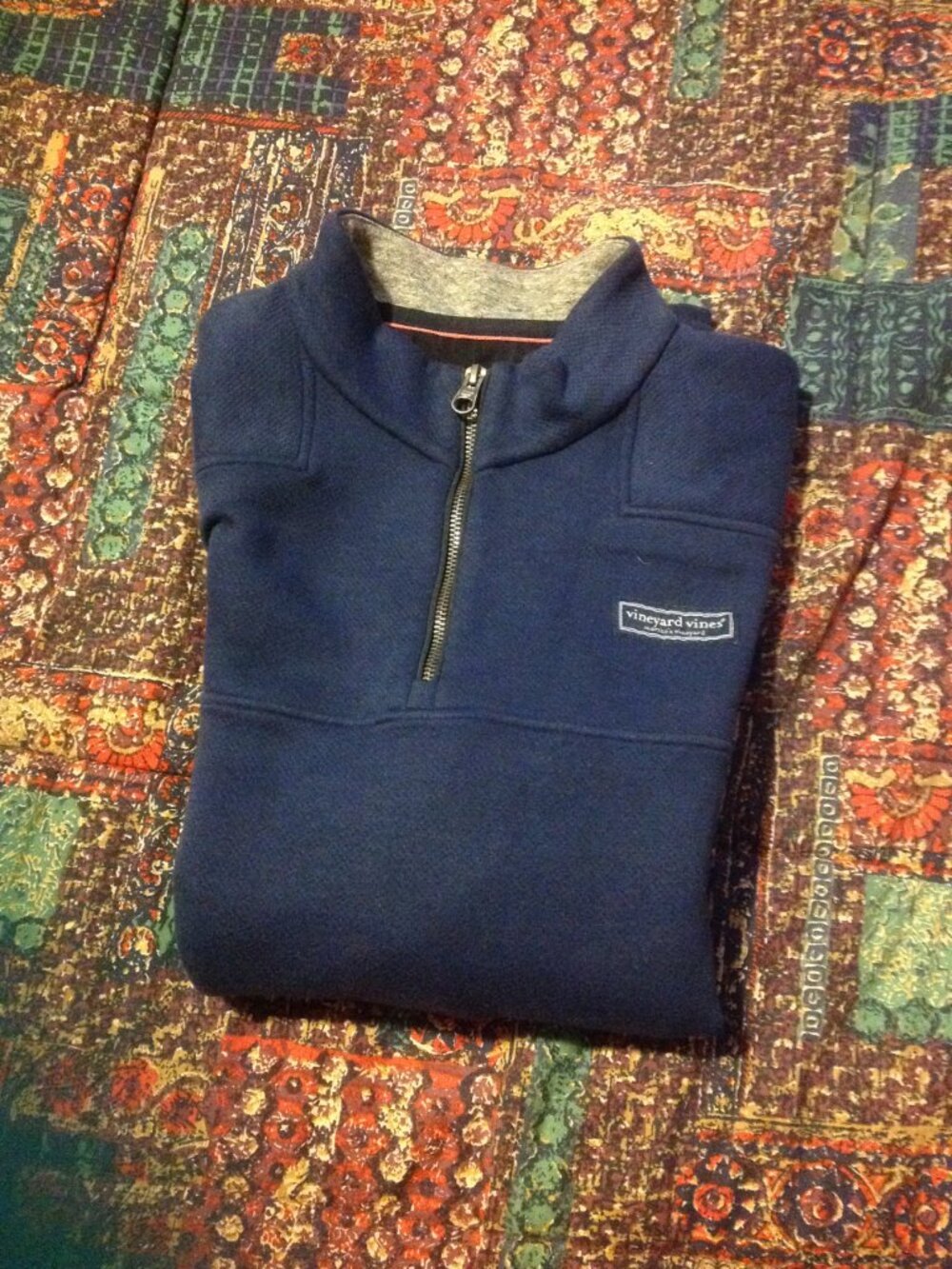 Vineyard Vines Men's Large Navy 1/4 Zip Pullover Sweatshirt - New without Tags